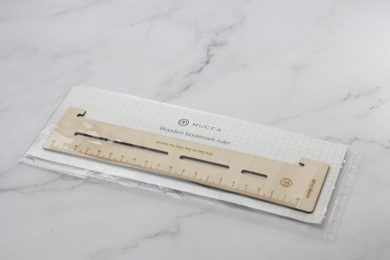 MUCCA Wooden Bookmark Ruler