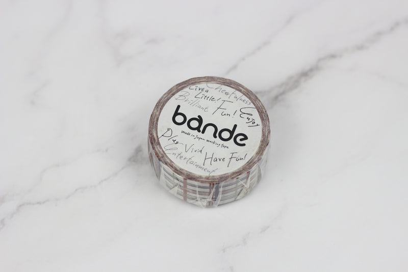 BDA033 Japonみずたま格子 赤 Washi Tape