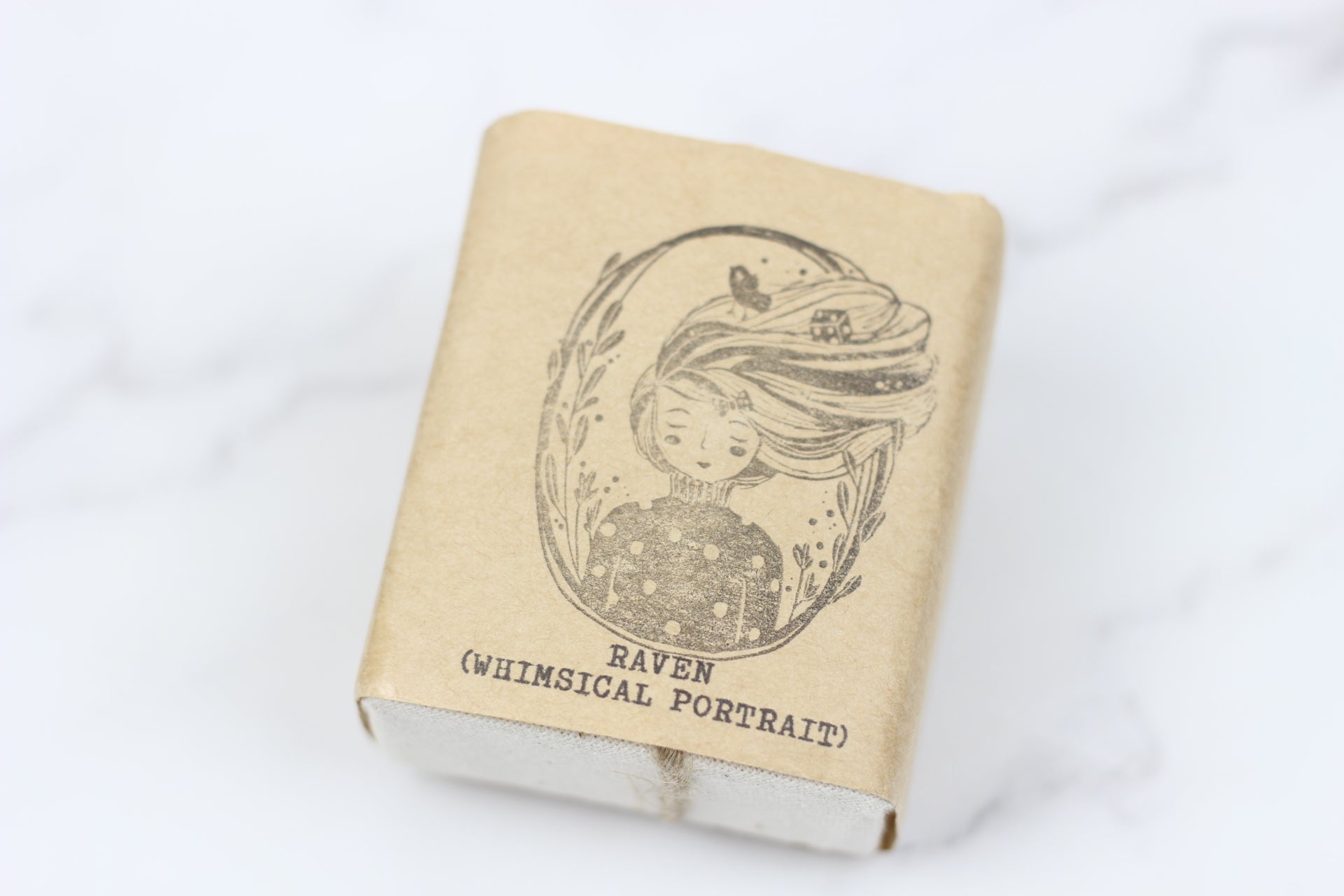 BLACK MILK PROJECT Rubber Stamp Whimsical Portrait Raven