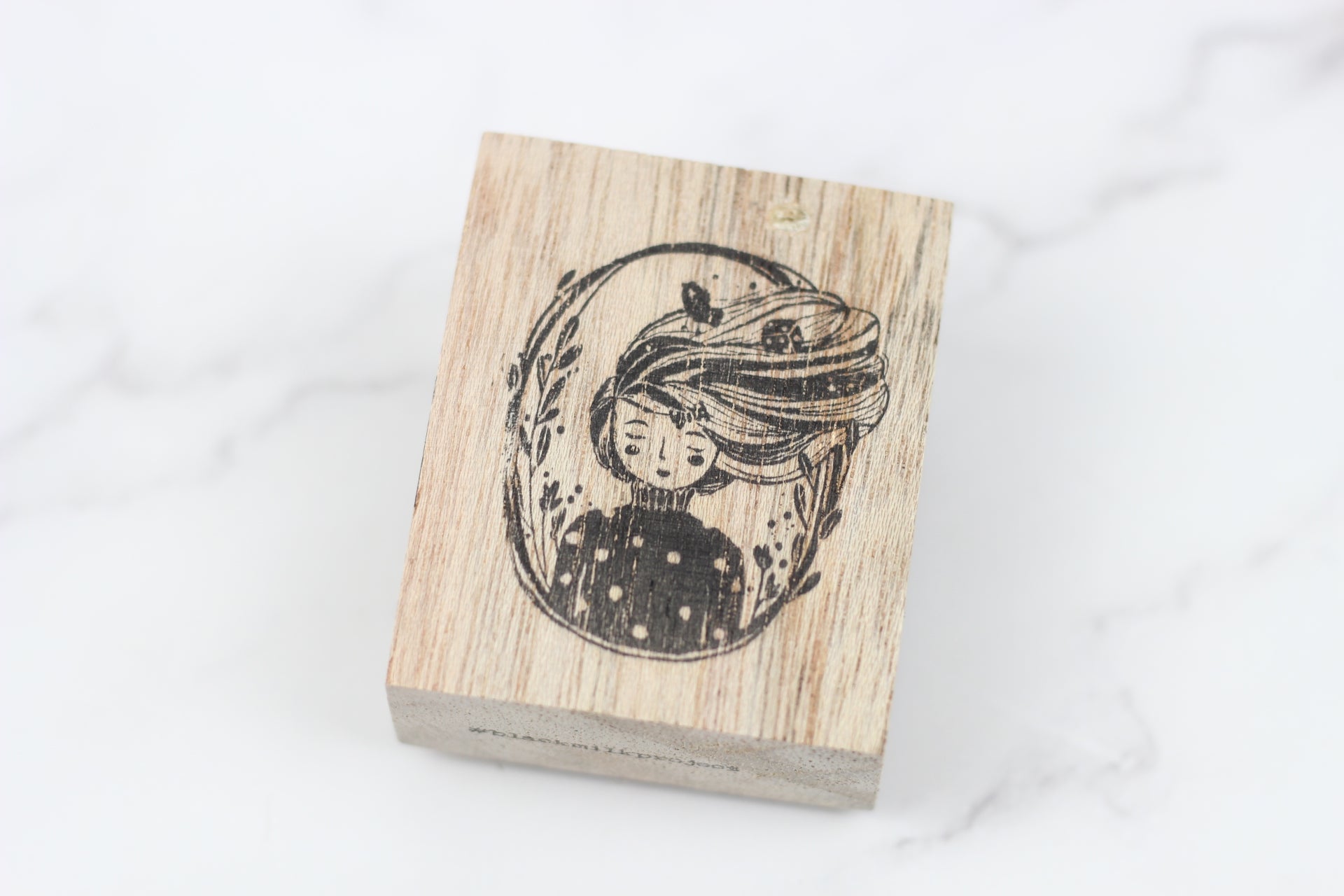 BLACK MILK PROJECT Rubber Stamp Whimsical Portrait Raven