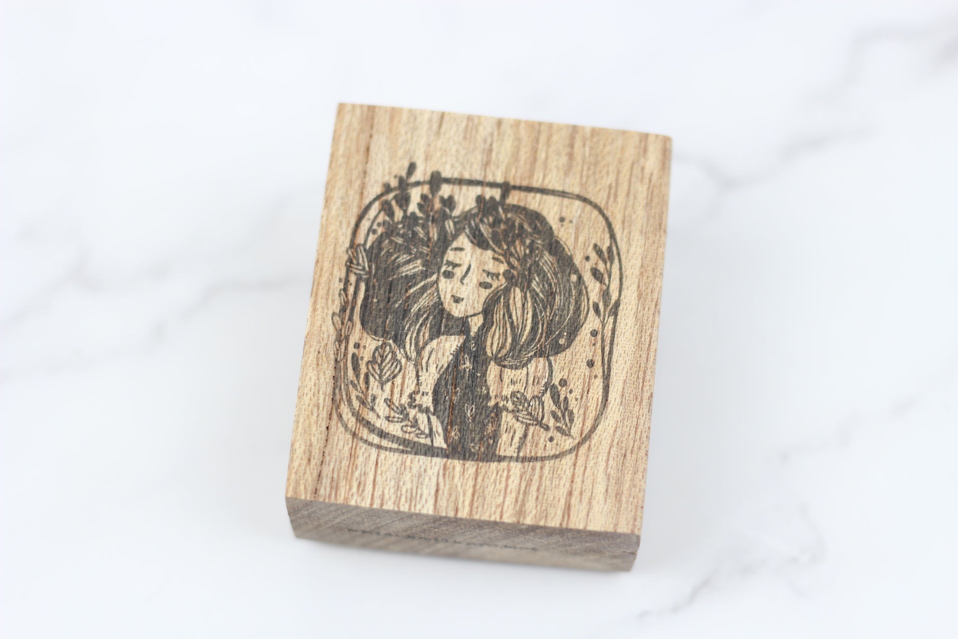 BLACK MILK PROJECT Rubber Stamp Whimsical Portrait Marigold