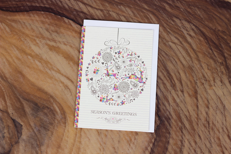 FRONTIA Christmas Ball Card