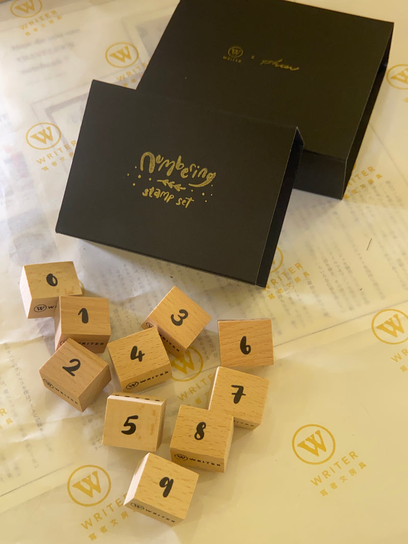 WRITER x SHIN Numbering Stamp Set