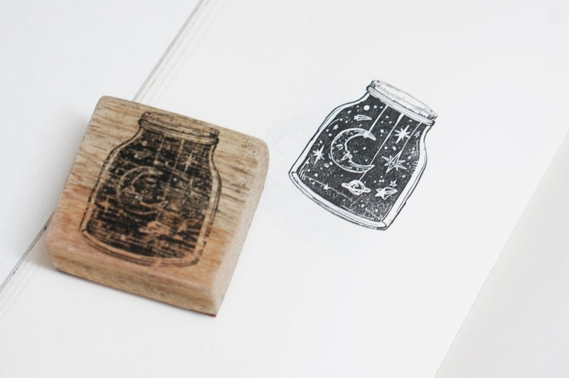 BLACK MILK PROJECT Rubber Stamp Jar of Night Skies