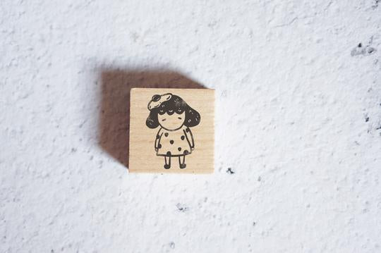 KAMI Rubber Stamp Tamago Girl
