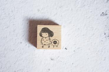 KAMI Rubber Stamp Tamago Walk