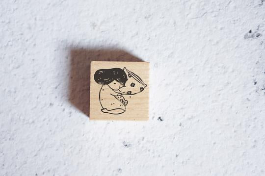 KAMI Rubber Stamp Goodnight Flower Pillow