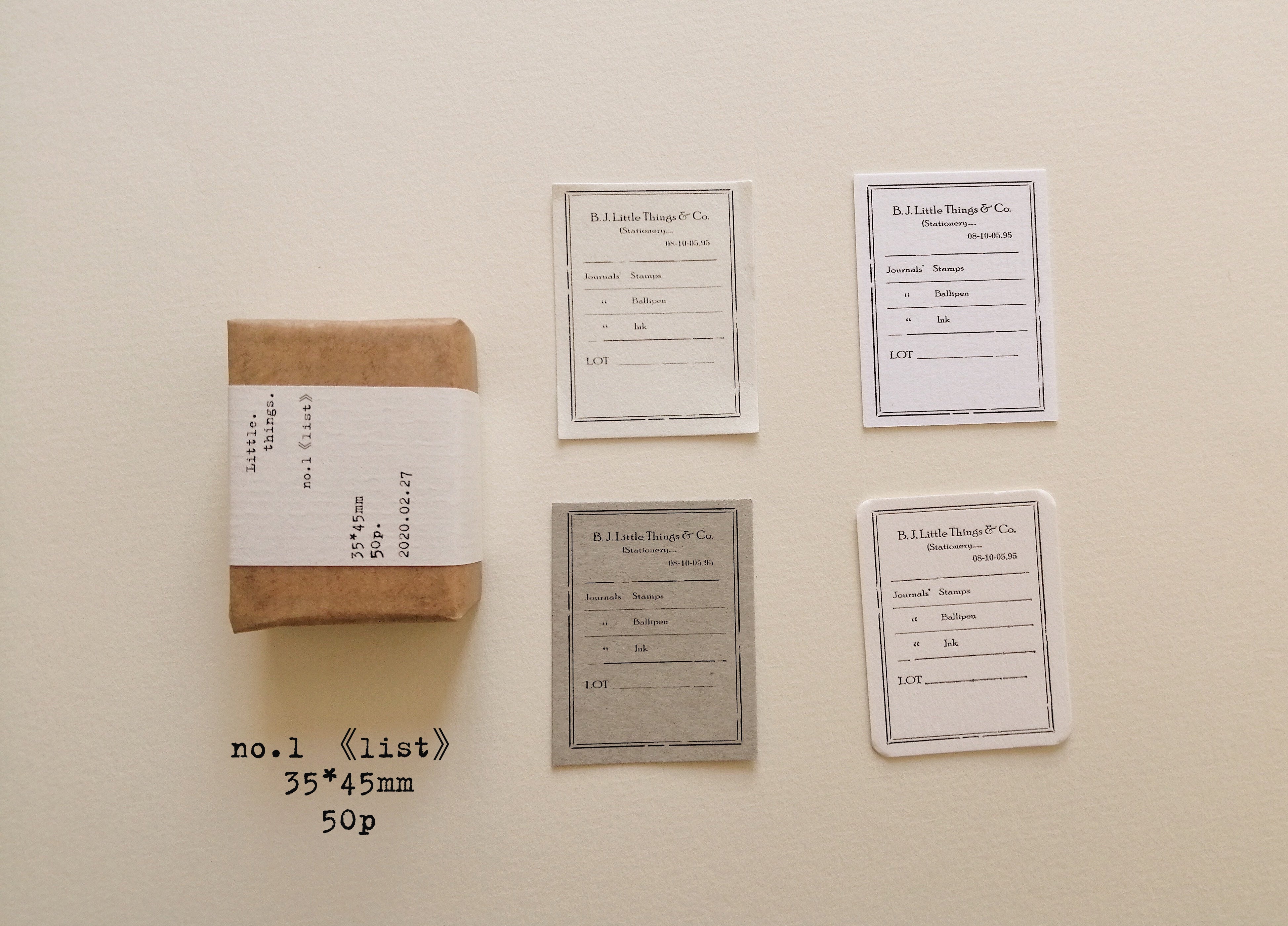 BANFAN Label 001 Mixed Sticker Paper