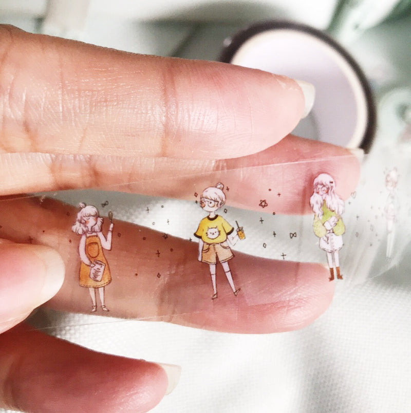 QIARA TEOR Clear Tape Life is Good