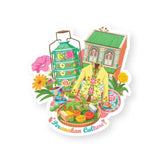 LOKA MADE Malaysia Shaped Postcard Peranakan Patterns