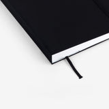 MOSSERY 2021 Hardcover Planner Monthly+Weekly Vertical-Black Hide 034