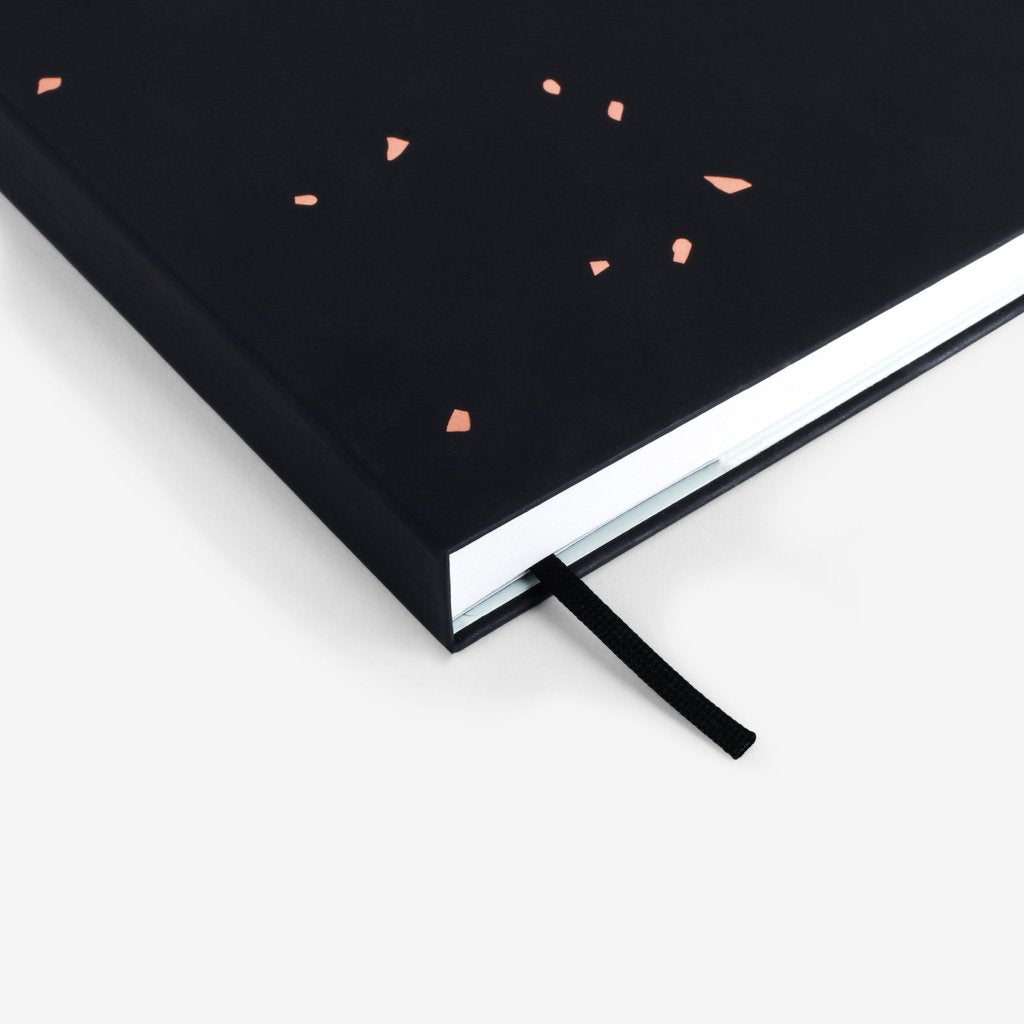 MOSSERY 2021 Hardcover Planner Monthly+Weekly Horizontal-Black Speckle 025