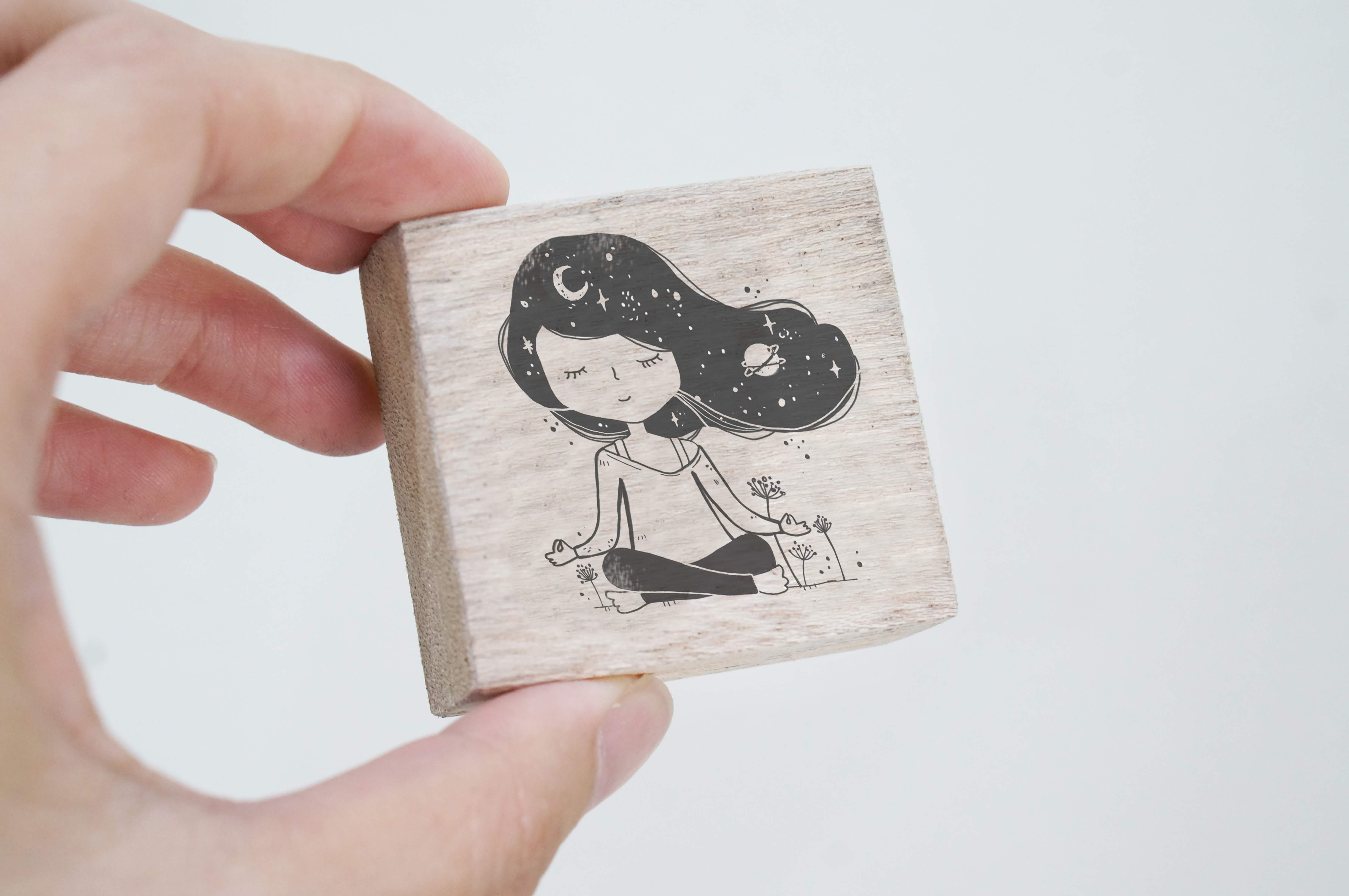 BLACK MILK PROJECT Rubber Stamp - Meditate
