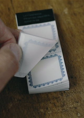 CLASSIKY Letterpress Label Book Dark Blue