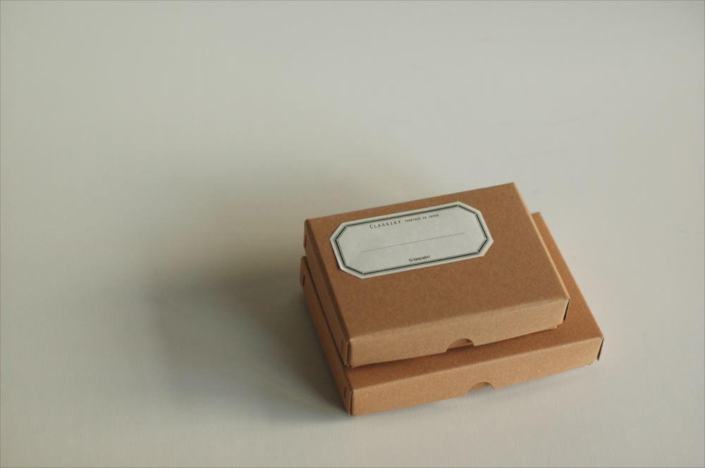 CLASSIKY Letterpress Water Adhesive Label Book Green