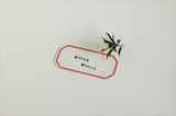 CLASSIKY Letterpress Label Card Red