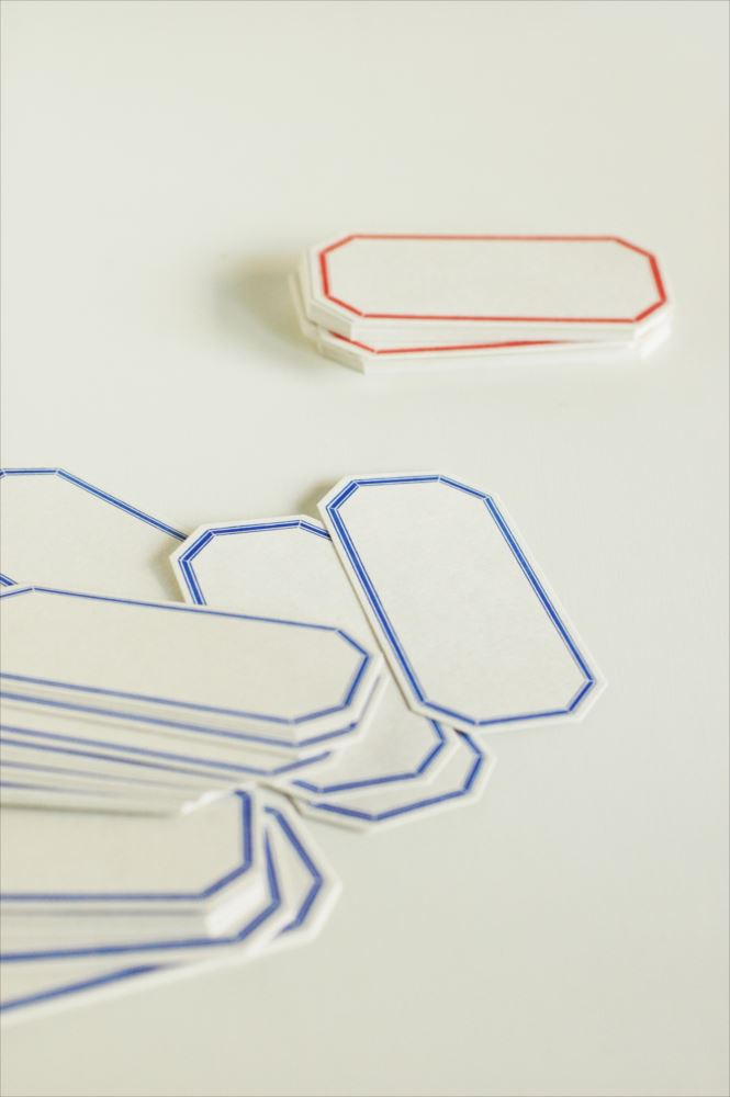 CLASSIKY Letterpress Label Card Blue