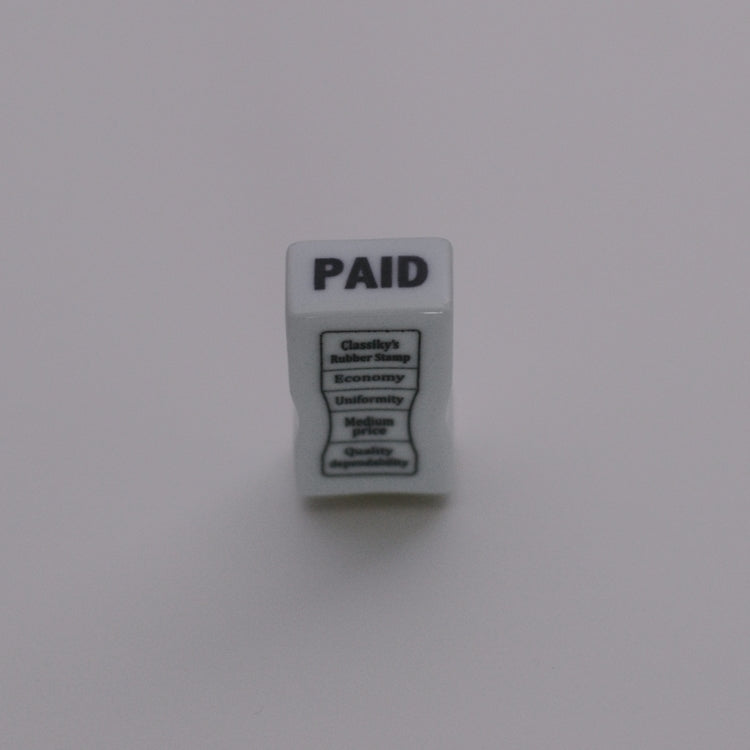 CLASSIKY Porcelain Stamp Paid