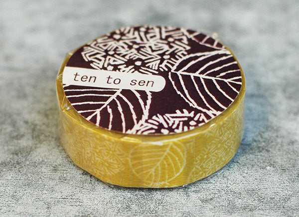 CLASSIKY Hydrangea Masking Tape Mustard