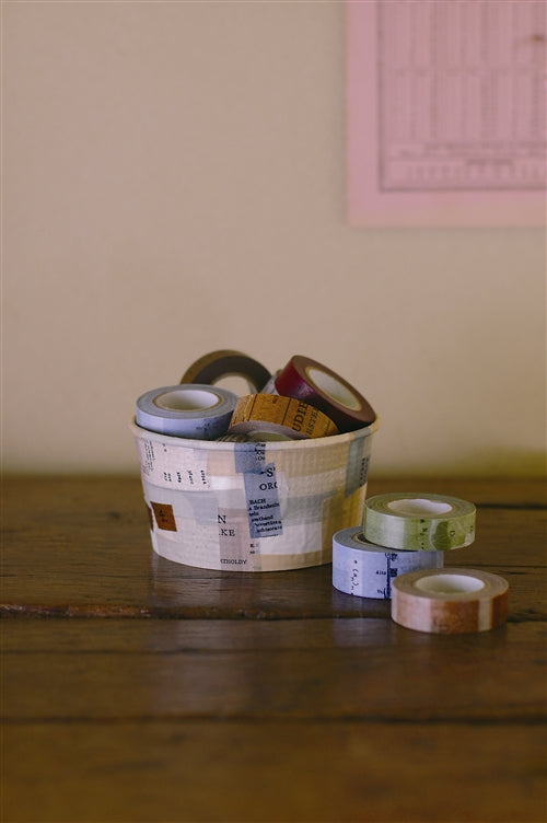 CLASSIKY Old Book 15mm Masking Tape Brown