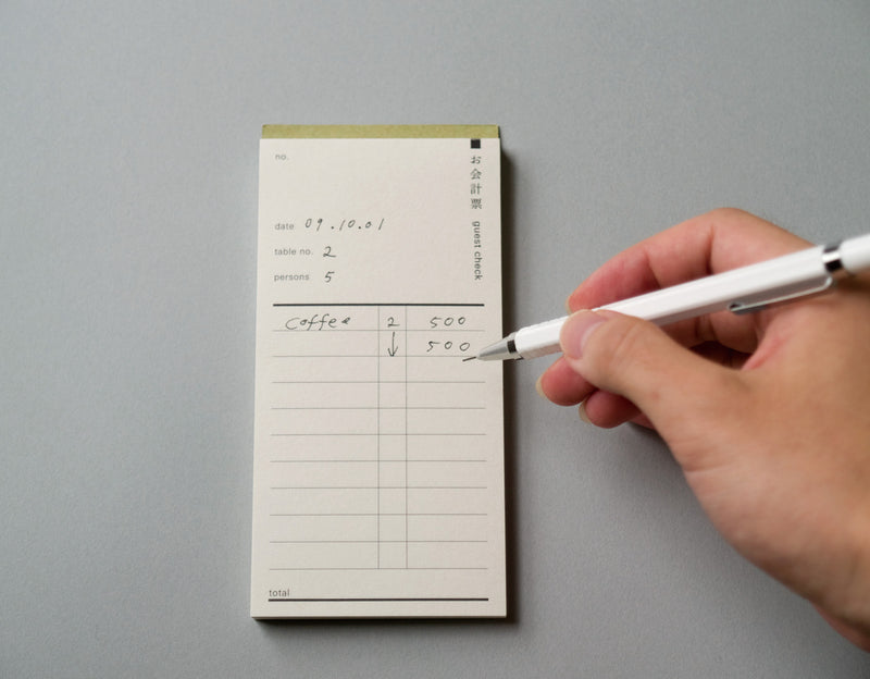 CLASSIKY Guest Check Pad Japanese