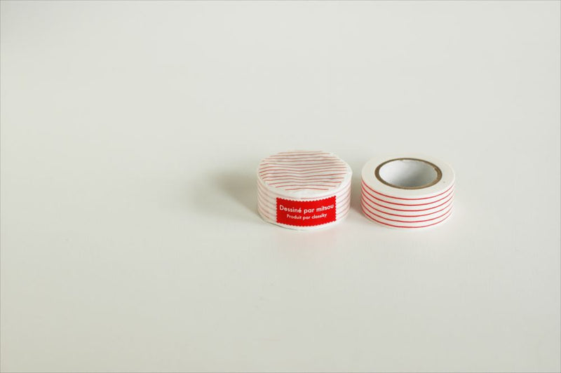 CLASSIKY Mitsou Masking Tape Stripe Red
