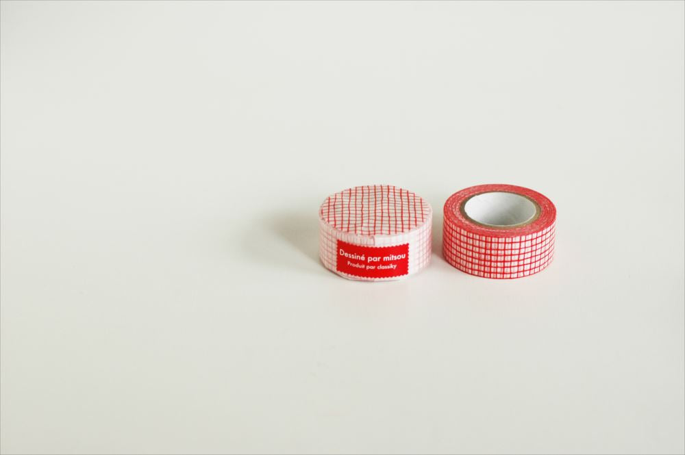 CLASSIKY Mitsou Masking Tape Check Red
