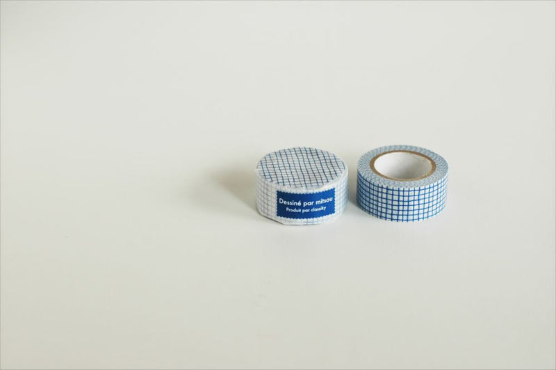 CLASSIKY Mitsou Masking Tape Check Blue