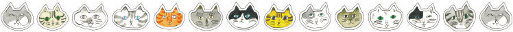 CLASSIKY Toranekobonbon Sticker Roll 18mm Cat