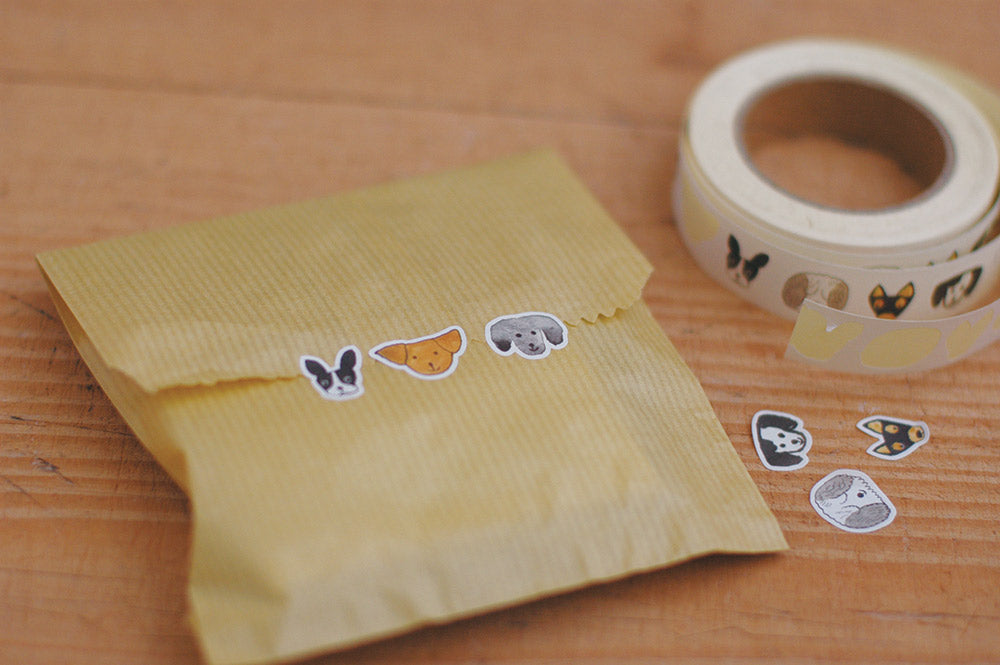 CLASSIKY Toranekobonbon Sticker Roll 18mm Dog