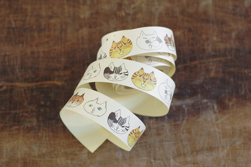TORANEKBONBON Roll Sticker Cat+Dog