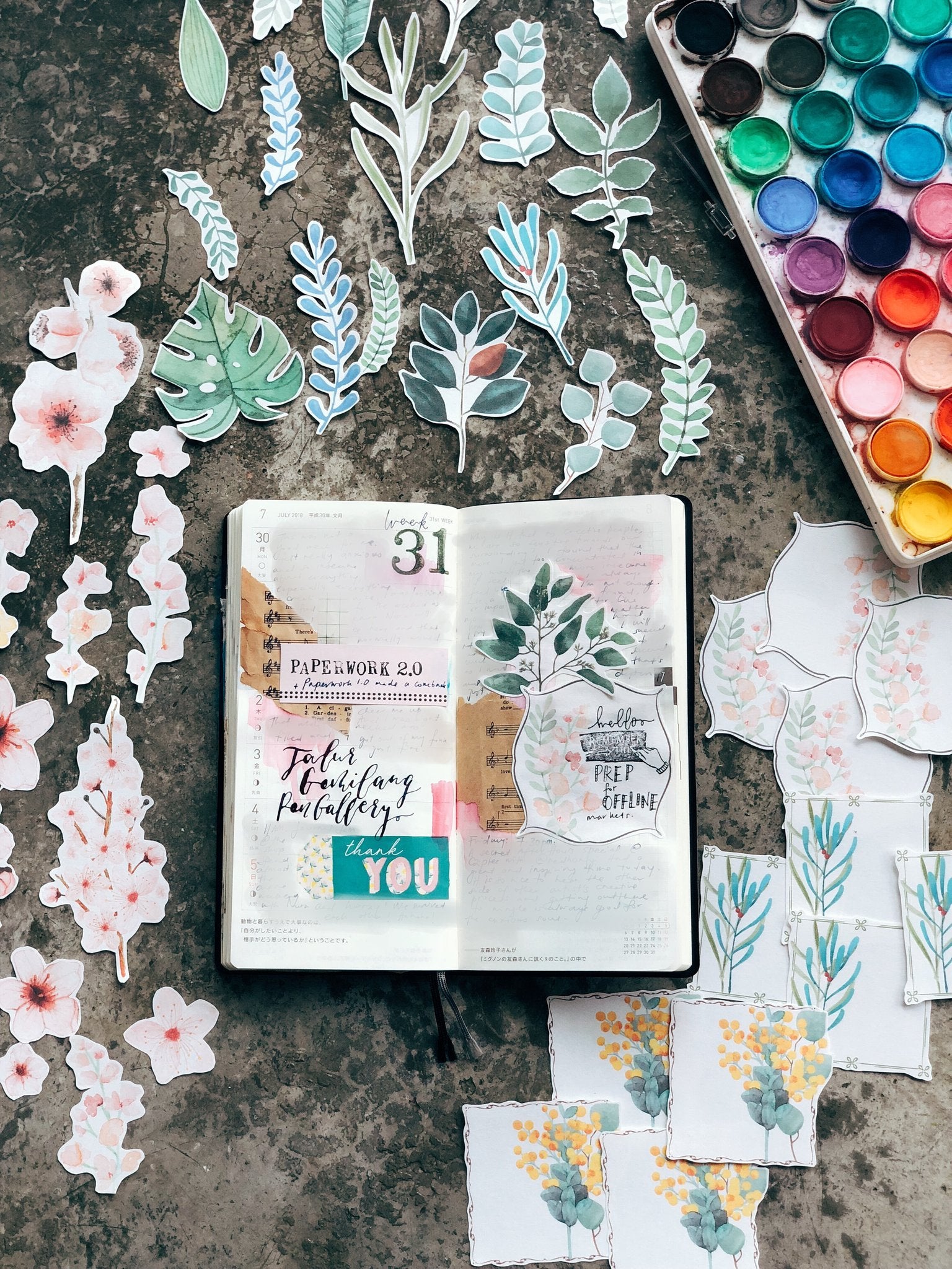 Watercolor Die Cuts - Paper Goodies