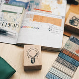 Lightbulb Rubber Stamps