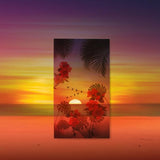 Appree Nature Scene Sticker Tropical Sunset