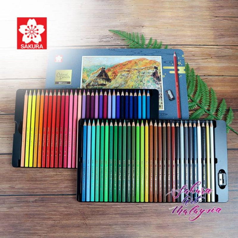 SAKURA Oil Colored Pencils 60Colors Set