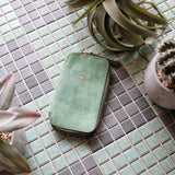 THE SUPERIOR LABOR Leather Zip Pen Case Limited Edition 2021 Summer Green