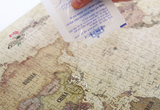 INDIMAP Puzzle 1000pcs (World Map) Antique