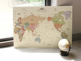 INDIMAP Puzzle 1000pcs (World Map) Pastel