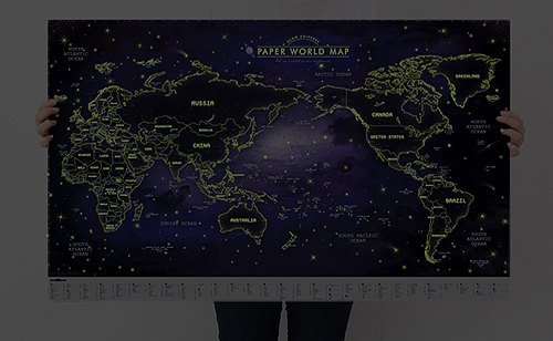 INDIMAP Paperworld Map (Renewal) Glow