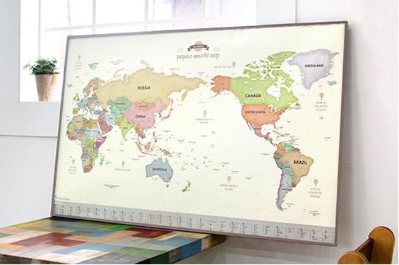 INDIMAP Paperworld Map (Renewal) Pastel