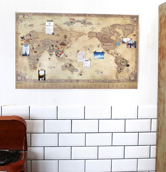 INDIMAP Deco Travel World Map (Renewal) Antique