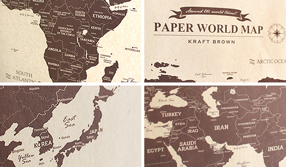 INDIMAP Paperworld Map (Renewal) Kraft