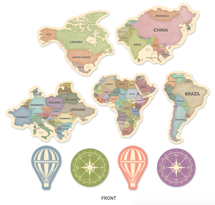 INDIMAP Ground Garlend Pastel