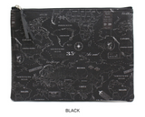 INDIMAP Pattern Pouch Big Black