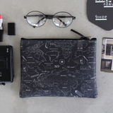 INDIMAP Pattern Pouch Big Black