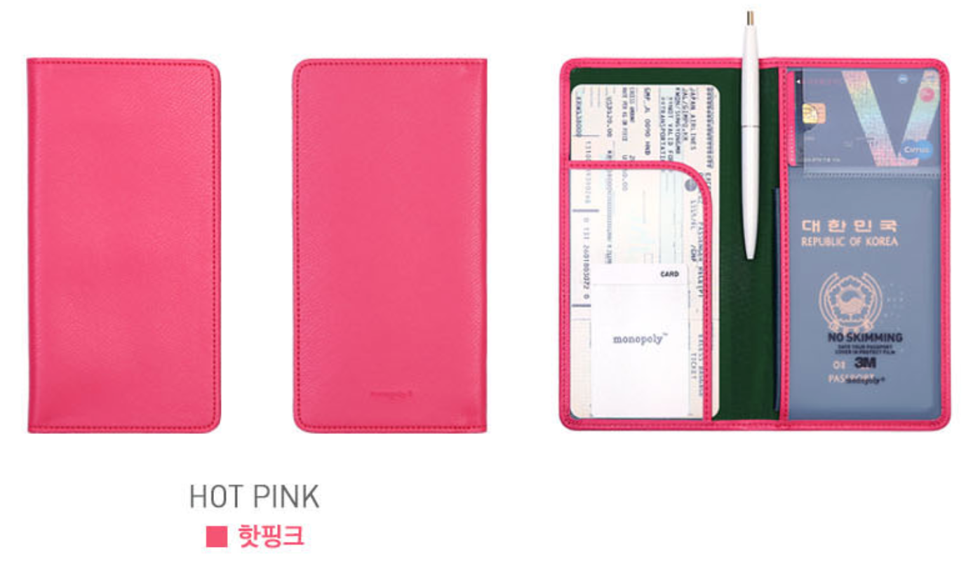 MONOPOLY Classy Plain No Skimming Passport