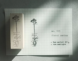 RAW MARKET SHOP Floral Series Rubber Stamp No.193