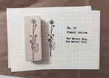 RAW MARKET SHOP Floral Series Rubber Stamp No.93