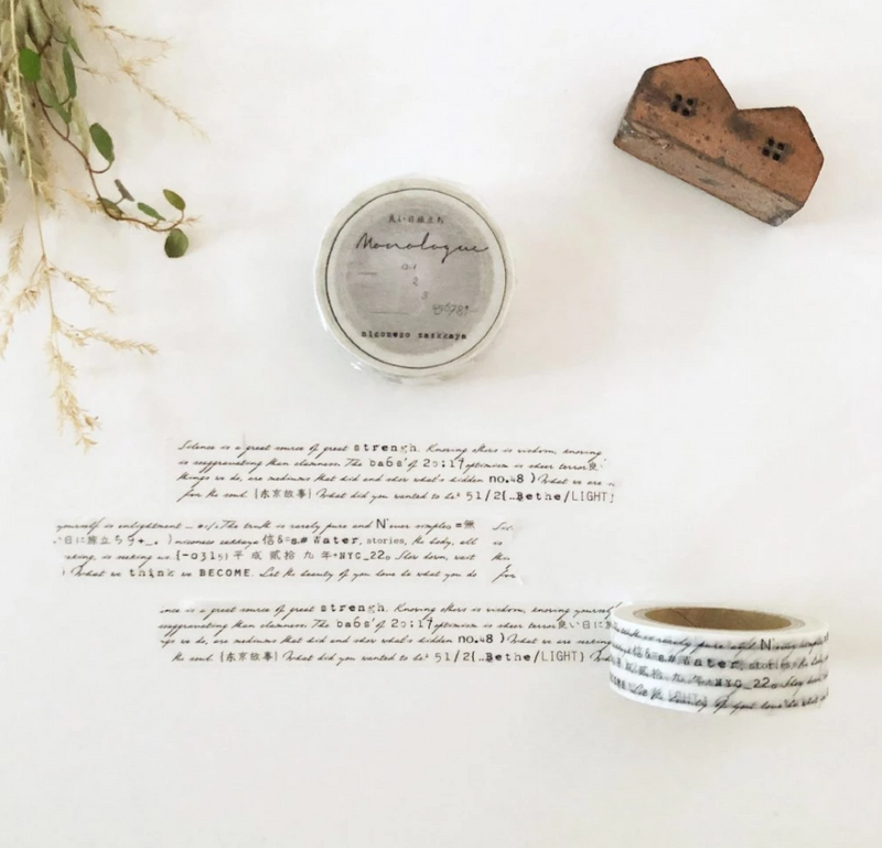 NICONECO ZAKKAYA Original Washi Tape Monolougue