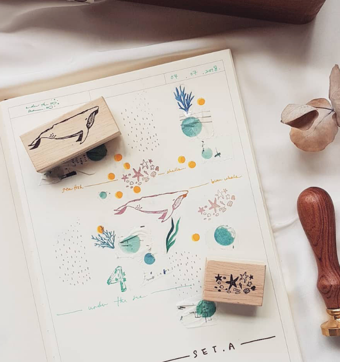 NOVE Under The Sea Rubber Stamp Set